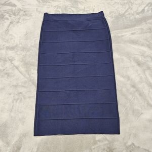 [Like New] BCBG MaxAzria Dark Navy Blue Bandage Pencil Skirt Size S Leger Dress